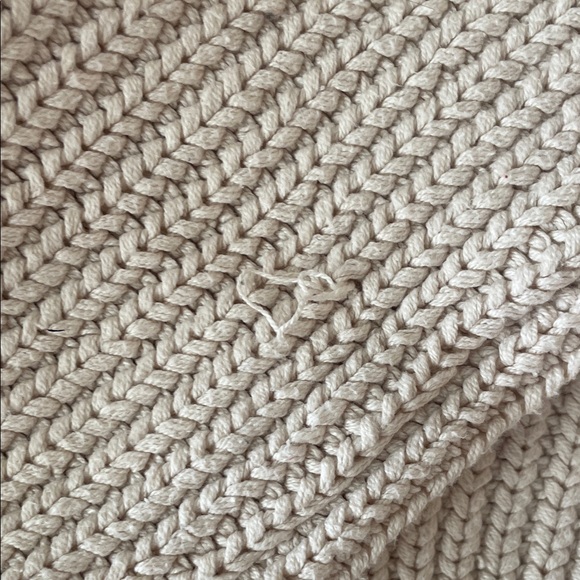 Free People Cream V-Neck Sweater - Picture 4 of 6